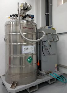 Automatic liquid He plant with He recovery system