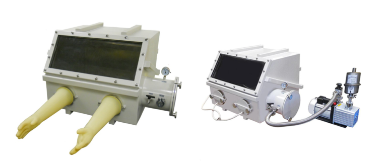 Benchtop Vacuum Glove Box CY-VGB-3 with Airlock and vacuum Flanges and Gauge