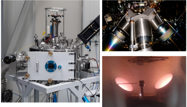 Magnetron sputtering system for thin films deposition