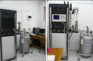 The assembly of the two broadband dielectric spectroscopy units in the 3·10-2 – 3·1012 Hz frequency range