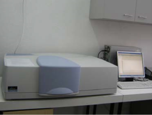 UV-VIS-NIR spectrophotometer, model Lambda 950, Perkin Elmer